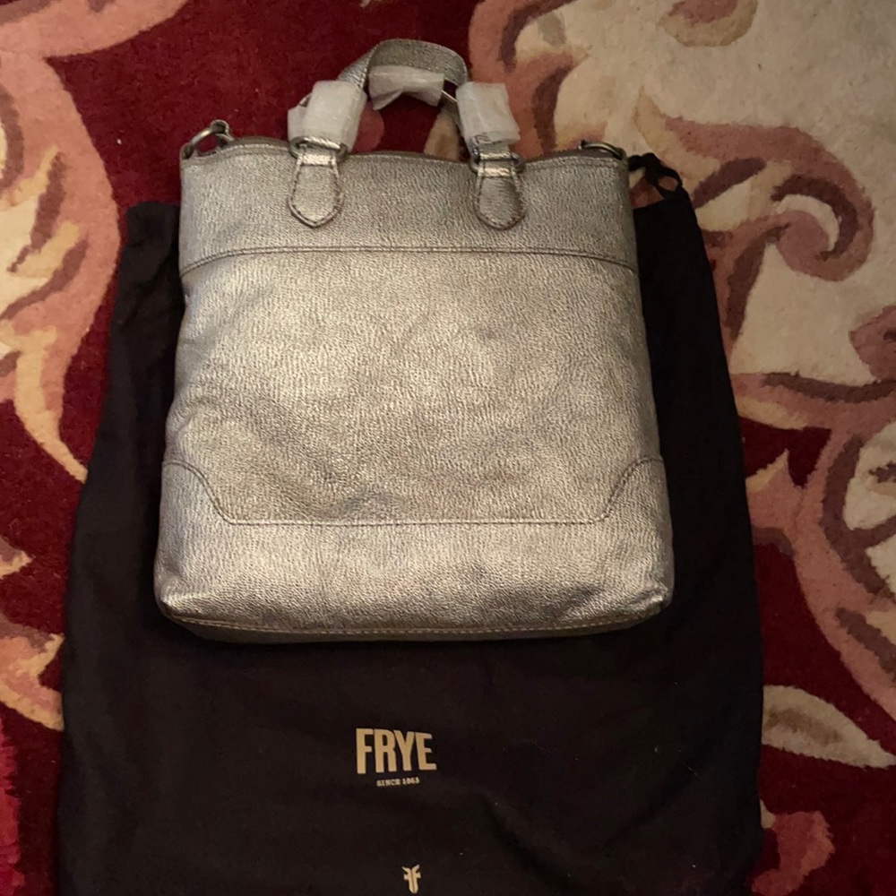 Frye Metallic silver bag